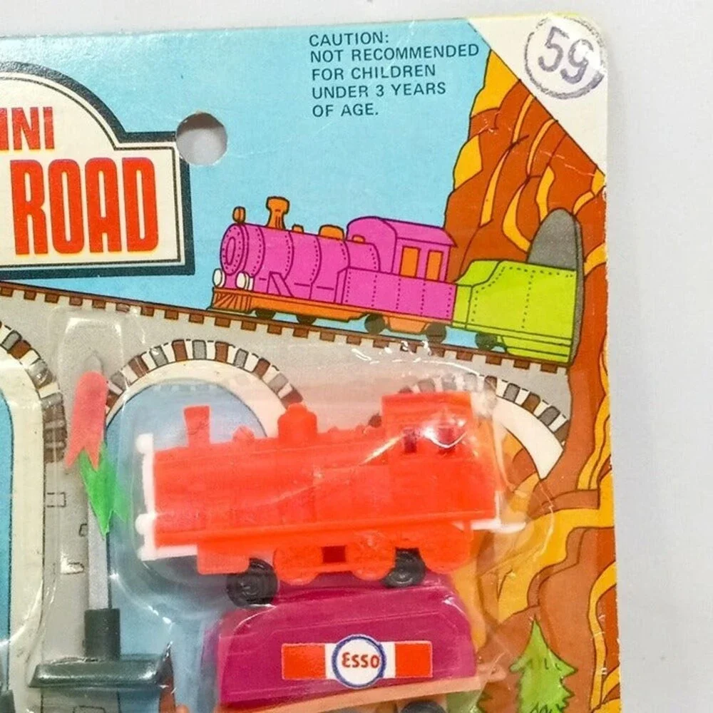 Ja Ru Mini Rail Road Playset-Esso Oil Train Car-No. 2191-Vintage 1960s-Deadstock
